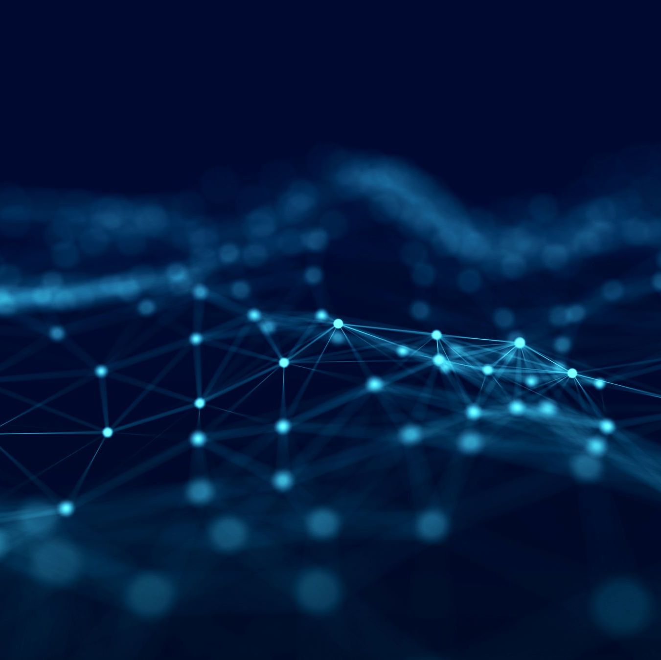 Abstrakt visualisering av nätverk